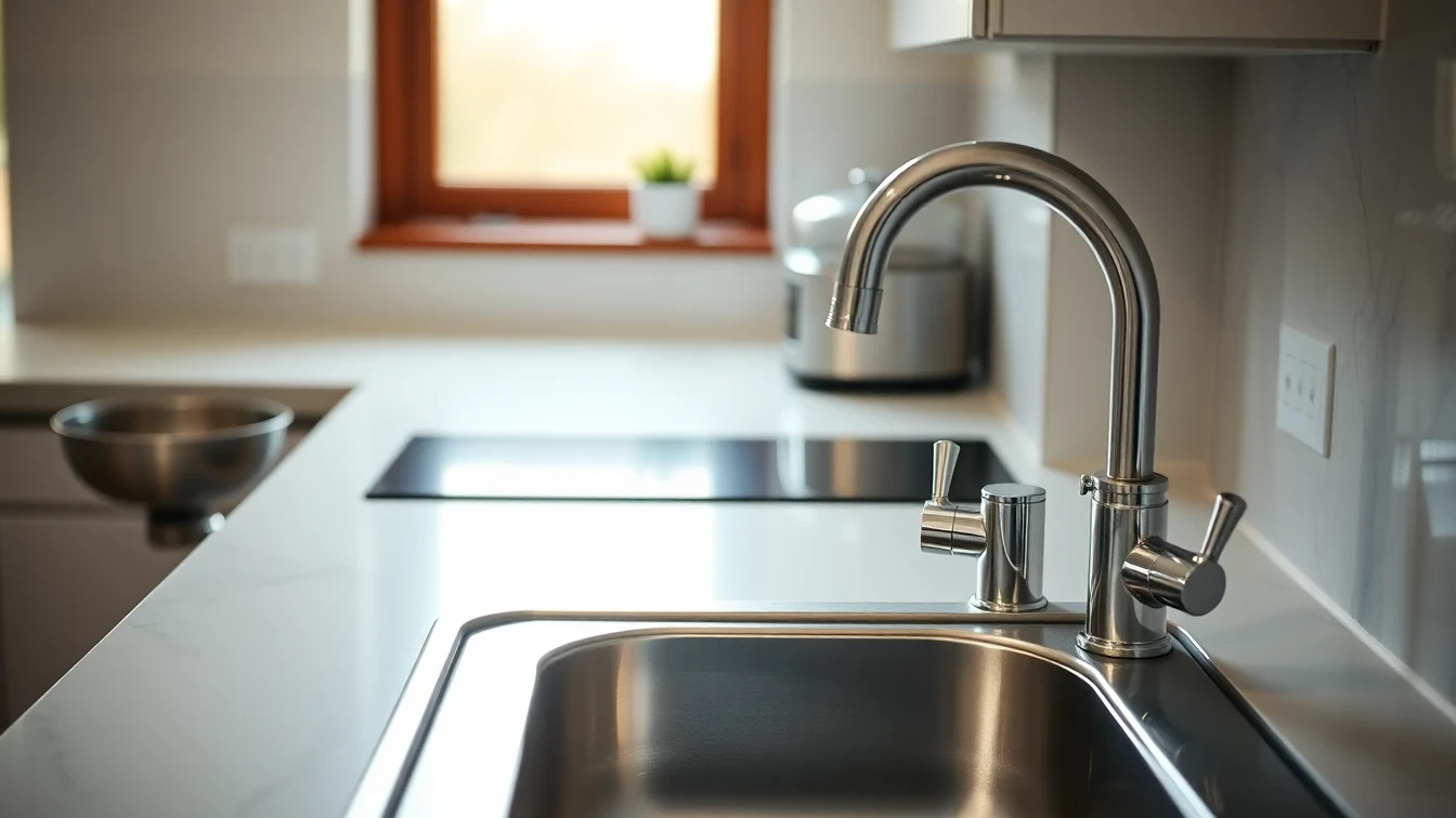 British kitchen sink with food strainer to prevent drain blockages